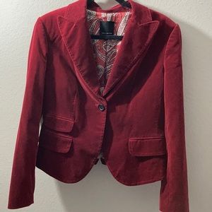Women’s velvet and satin blazer